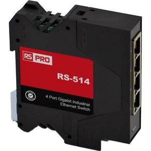 Brainboxes Compacte industriële 4-poorts (4 ports), Netwerkschakelaar