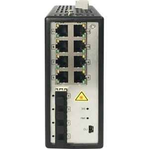 Hikvision DS-3T3512P(GEEN STROOMADAPTER) (8 ports), Netwerkschakelaar, Zwart