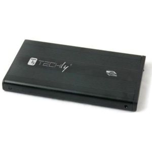 Techly I-KAST SU3-25B (2.5"), Harddisk behuizing, Zwart