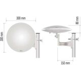 EMOS - Digitale Antenne - Voor Buiten - Active Antenne - Bereik 0-80 km