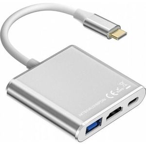 Lenovo - Adapter HUB USB C 3w1 - HDMI - USB - PD - Zilver