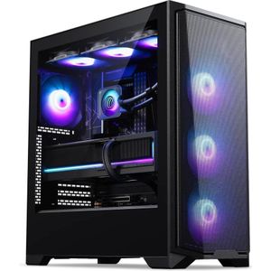 Phanteks - Eclipse G370A RGB - PC-behuizing - Zwart - Ondersteunt mATX, ATX, Mini-ITX, E-ATX, SSI EEB