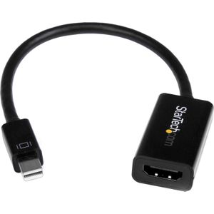 StarTech DisplayPort - HDMI (Type A) (Mini DP, 15 cm), Data + Video Adapter, Zwart