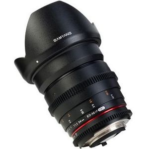 Samyang -DSLR ED AS IF UMC Micro 4/3 SLR groothoeklens (Four Thirds), Objectief, Zwart