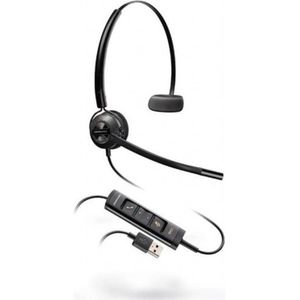 Poly Hoofdtelefoon EncorePro 545 Mono USB-A (Bedraad, USB-A), Kantoorheadset, Zwart