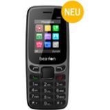 Bea-Fon C80 Classic Line, mobiel, zwart, Dual SIM (1.77", 2G), Sleutel mobiele telefoon, Zwart