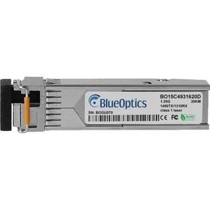 BlueOptics Ruckus E1MG-BXD Compatibel SFP BO15C4931620D, Zendontvangers, Zilver