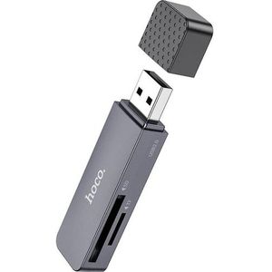 Hoco - HB45 - Geheugenkaartlezer - Grijs - USB A 2.0