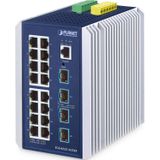 Planet - IGS-6325-16T4X - Netwerkschakelaar - Blauw - 16 Poorten - Aluminium