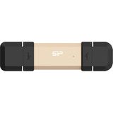 Silicon Power - DS72 - USB Stick - Goud - 1TB - USB Typ A+C