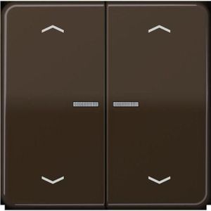 JUNG, Lichtschakelaars + Stopcontacten, BTCD17102PBR HOME Druktoets 2-voudig