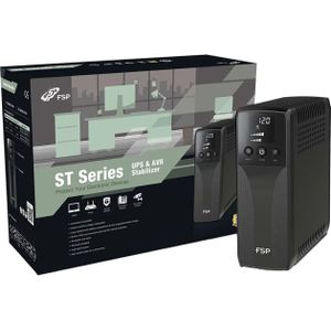 Fortron FSP ST 1200 Tower 1200VA 720W RJ45 uitgang 4x Schuko (1200 VA, 720 W, Lijninteractief UPS), UPS