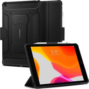 Spigen Robuust pantser Pro (iPad 2021 (9e gen)), Tablethoes, Zwart