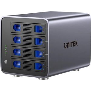 Unitek RAID-Gehäuse USB-C für SATA-Laufwerk 80TB (3.5"), Harddisk behuizing