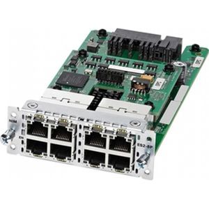 Cisco - NIM-ES2-4 - Netwerkschakelaar - Zwart - 4 Gigabit Ethernet-poorten