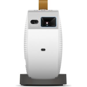 BenQ GV50 1080p Full HD Laser Mini Beamer - Draagbare muur- en plafondprojector met statiefvoet - Projectie met roterende hoek - Projector met 500 Lumen - 18W bass Bluetooth speaker - Google TV met Netflix - Chromecast & AirPlay - Autofocus