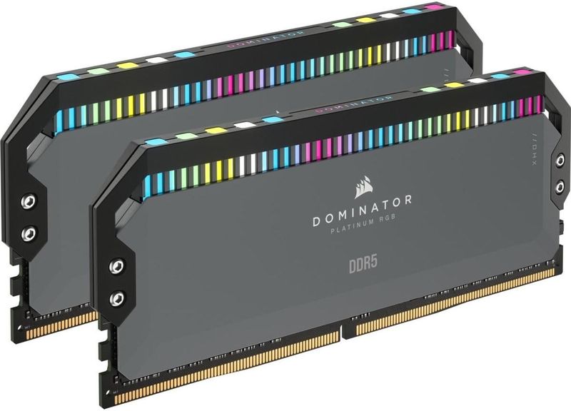 CORSAIR - DOMINATOR PLATINUM RGB - DDR5 Geheugen - 32 GB - 6000 MHz - Grijs