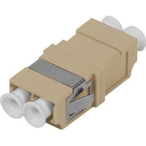 Synergy 21 Glasvezel koppeling LC-socket/LC-socket 50/125u multimode duplex PVC beige zonder (CAT7), Netwerkkabel