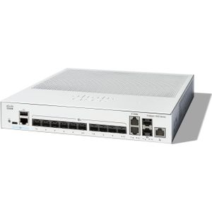 Cisco - Catalyst 1300-12XS - Managed Switch - 10 Poorten - 10G-SFP+ - Beperkte Levenslange Bescherming