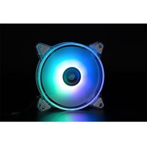 1st Cool AURA EVO ventilator, 120 mm, ARGB (120 mm, 1 x), PC ventilator, Transparant