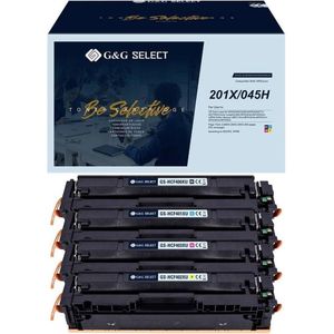 G&G Select XL Premium Toner - HP 201A 201X - Canon 045 045H - 4 Kleuren