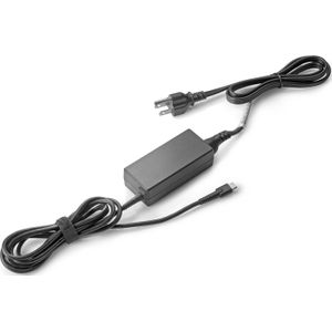 HP 45W USB-C LC Voedingsadapter EURO (45 W), Voeding voor notebooks, Zwart
