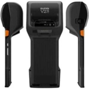 Sunmi Mobiele terminal V2s PLUS scanner en NFC - draadloos data kassasysteem (2D-streepjescodes), Barcode scanner, Oranje, Zwart