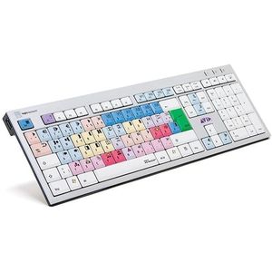 Logickeyboard Avid NewsCutter engl. (PC/Slim) (DE, Bedraad), Toetsenbord, Zilver