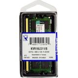 Kingston Technology ValueRAM KVR16LS11/8 geheugenmodule 8 GB 1 x 8 GB DDR3L 1600 MHz