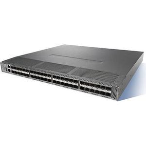 Cisco MDS 9148S 16G FC SWITCH W/ 12 ACTIEVE POORTEN + 16G SW SFPS (48 ports), Netwerkschakelaar, Grijs