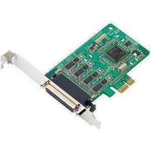 Moxa CP-114EL-I-DB25M - 4-poorts RS-232422485 seriële PCI Express x1-kaart met laag profiel en optische, Controlekaart