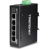 TRENDnet - TI-G50 - DIN-rail Switch - Zwart - 5-poorts - IP30 - 10 Gbps