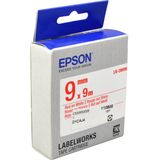 Epson LK-3WRN labelprinter-tape Rood op wit