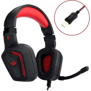 Redragon Muses 2 Gaming Headphones Black (Bedraad), Gaming headset, Zwart