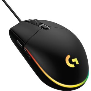 Logitech G G203 Lichtsynchronisatie (Bedraad), Muis, Zwart