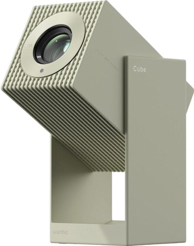 Wanbo Cube 2 Pro Groen Projector 500 ANSI, Android TV 11, Gimbal (Volledige HD, 500 lm), Beamer, Groen