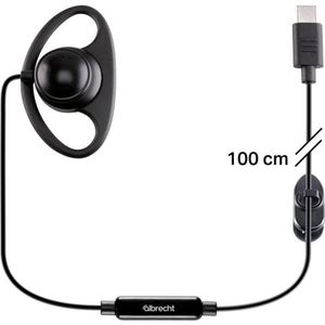 Albrecht Tectalk biz D-vormige headset 100cm, Accessoires voor portofoons