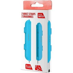 Freaks and Geeks 2 X Joy-Con riemen (Switch), Accessoires voor spelcomputers, Blauw