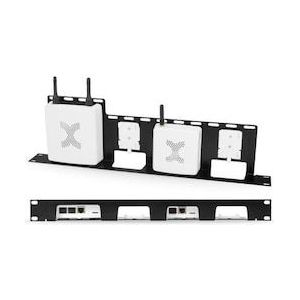 Kentix 19" Rack-Einbaurahmen für Geräte KAM, KMS, KXP, KPM, schwarz, Accessoires voor serverkasten, Zwart