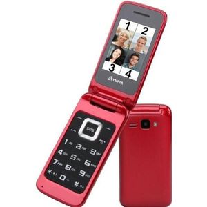 Olympia Luna 2G (2.40", 0.30 Mpx, 2G), Sleutel mobiele telefoon, Rood