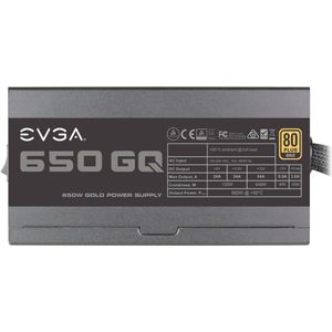 EVGA SuperNOVA GQ (650 W), PC-voedingseenheid, Zwart