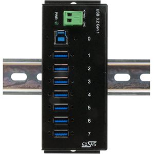 Exsys Ex-1187HMVS - Docking Station - Zwart - USB 3.0 - 7 Poorten