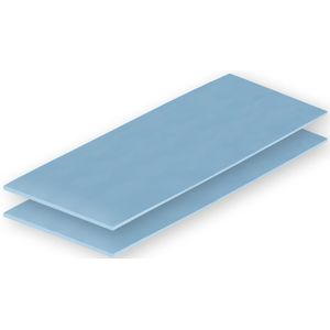 Arctic TP-3 (200x100mm, t:1.0mm) Pakje van 2 stuks (1 mm, 6 W/m K), Warmtegeleidingskussen, Blauw