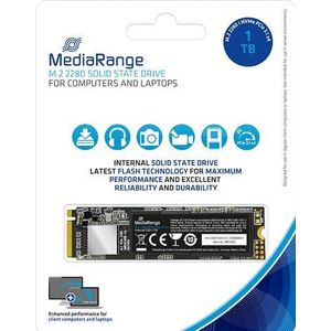 MediaRange Intern.M.2 SSD 2280 NVMe PCIe TLC Nand (1000 GB, M.2), SSD