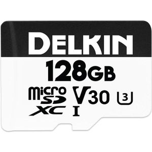 Delkin - HYPERSPEED UHS-I (V30) - microSD Geheugenkaart - 128GB - R:100MB/s W:75MB/s