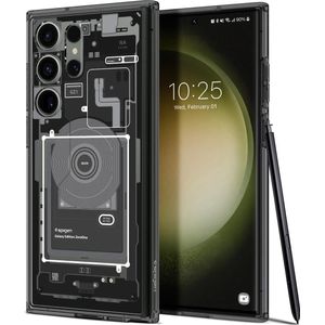 Spigen Ultra Hybride Nul Eén (Galaxy S23 Ultra), Smartphonehoes, Zwart