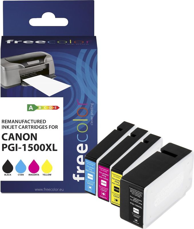 Inktcartridges - Zwart - Cyaan - Magenta - Geel - Gereviseerd - Canon Maxify
