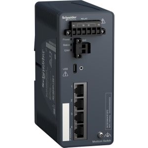 Schneider Electric Schneider Modicon Managed MCSESM043F23F0Switch -4 poorten voor koper - koperdraad (4 ports), Netwerkschakelaar