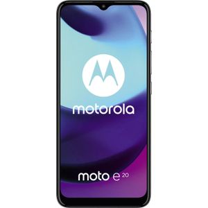 Motorola Moto e20 (32 GB, Grafiet, 6.50"", Hybride dubbele SIM, 13 Mpx, 4G), Smartphone, Grijs
