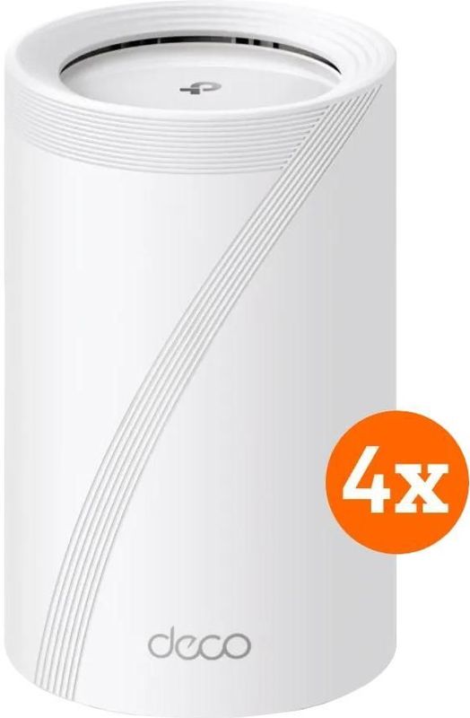 TP-Link - Deco BE65 - Router - Wit - 4-pack - Wi-Fi 7 Mesh-systeem